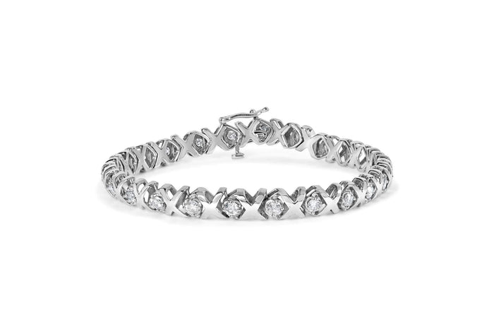 10k White Gold 2.00 Cttw Round-Cut Diamond 
