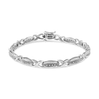 .925 Sterling Silver 1/5 Cttw Round-Cut Diamond 