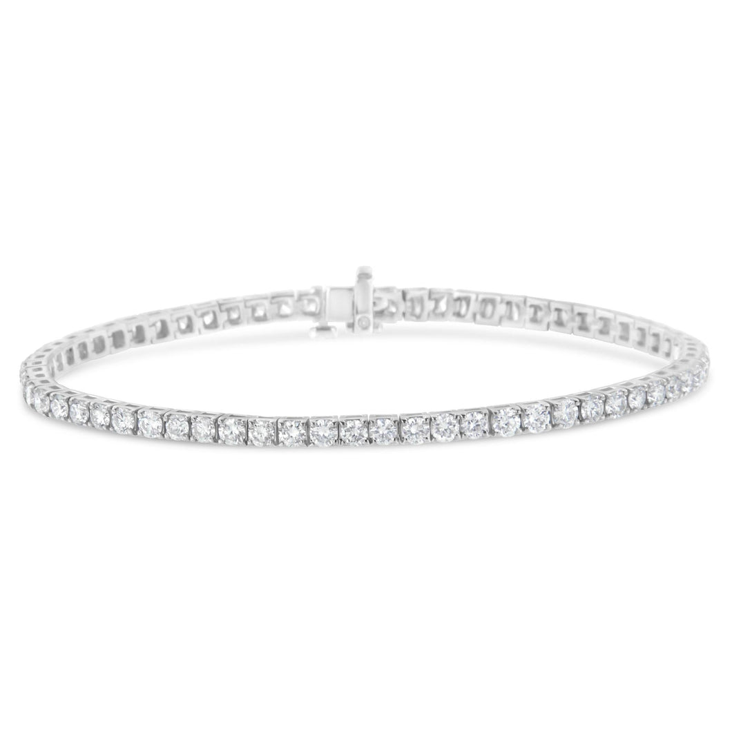 IGI Certified Diamond 14K White Gold Classic 7” Tennis Bracelet - Choice of Carat Weights-0