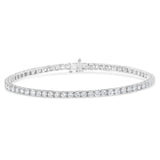 IGI Certified Diamond 14K White Gold Classic 7” Tennis Bracelet - Choice of Carat Weights-3 thumbnail 4