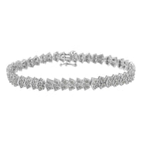 .925 Sterling Silver 1.0 cttw Diamond 