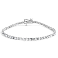 14K Gold 5.0 Cttw Lab Grown Diamond Tennis Bracelet (F-G Color, VS1-VS2 Clarity) - 7.25