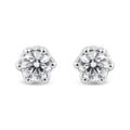 14K Gold 1/2 Cttw Round Diamond Crown Stud Earring (I-J Color, I1-I2 Clarity)-0