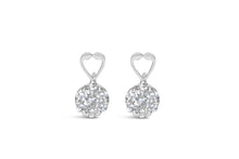 14K White Gold 1 1/4 cttw Round Cut Diamond Earrings (H-I, I1-I2)-0