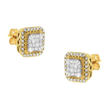 10KT Yellow Gold Diamond Stud Earrings (1/2 cttw, H-I Color, SI2-I1 Clarity)-0