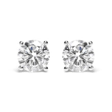 IGI Certified 14K White Gold 5.00 Cttw Round Brilliant-Cut Lab Grown Diamond Classic 4-Prong Stud Earrings with Screw Backs (F-G Color, SI1 Clarity)-0