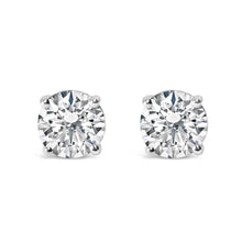 14K Gold 3.0 Cttw Lab Grown Diamond Solitaire Stud Earrings-0