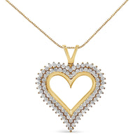 .925 Sterling Silver Diamond Heart 18