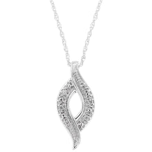 .925 Sterling Silver 1/25 cttw Round Cut Diamond Fashion Pendant Necklace (H-I Color, I2-I3 Clarity)-0