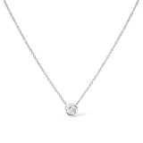 14K Gold Lab Grown Diamond Modern Bezel-Set Solitaire 16