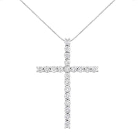 .925 Sterling Silver 4.0 Cttw Diamond 2-1/4