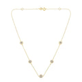 Sterling Silver Diamond Station Necklace (1/2 cttw, K-L Color, I2-I3 Clarity)-0
