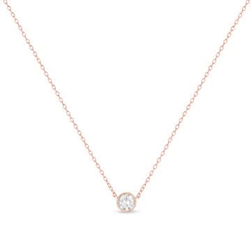 .925 Sterling Silver 1/2 Cttw Diamond Bezel 18