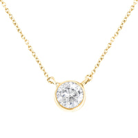.925 Sterling Silver 1/2 Cttw Diamond Bezel 18
