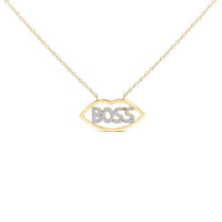 14K Yellow Gold Plated Silver 1/4 Cttw Diamond 