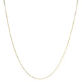 Unisex Solid 14K Gold 0.75mm Classic Box Chain Necklace-0