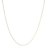 Unisex Solid 14K Gold 0.75mm Classic Box Chain Necklace-1 thumbnail 2