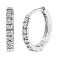 14K Rose Gold 1/5 CTW Diamond Huggie Hoop Earrings (K-L Color, I2-I3 Clarity)-0