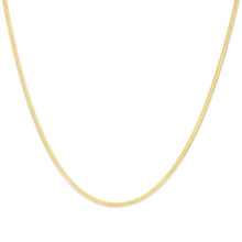 Unisex Solid 14K Gold 2.8mm Imperial Herringbone Chain Necklace-0