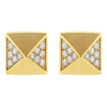 14K Yellow Gold 1/4 Cttw Diamond Pyramid Stud Earring (G-H Color, SI1-SI2 Clarity)-0