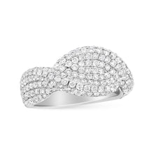 18K White Gold Cluster 2 1/4 Cttw Diamond Fashion Ring (F-G Color, VS1-VS2 Clarity)-0