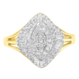 10K Yellow Gold Diamond Cocktail Ring (1/2 Cttw, J-K Color, I2-I3 Clarity)-4 thumbnail 5