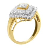 10K Yellow Gold Diamond Ballerina Ring (1 Cttw, I-J Color, I1-I2 Clarity)-4 thumbnail 5