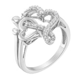 .925 Sterling Silver Diamond Heart and Music Note Ring (1/10 Cttw, H-I Color, I3 Clarity)-3 thumbnail 4