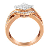 Two-Tone 10KT Gold Diamond Bypass Cocktail Ring (1 1/2 cttw, H-I Color, I1-I2 Clarity)-4 thumbnail 5