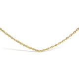Men's Solid 10K Yellow Gold 3.2mm Light Rope Chain Necklace-3 thumbnail 4