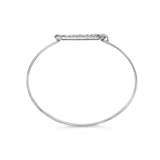 .925 Sterling Silver 1/5 Cttw Diamond Mom Bangle Bracelet-3 thumbnail 4