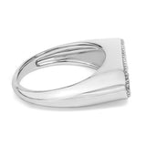 14K Yellow Gold Plated Sterling Silver Diamond Accent Infinity Ring-1 thumbnail 2
