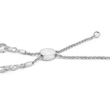 .925 Sterling Silver 1/2 Cttw Diamond Infinity Link Bolo Bracelet-1 thumbnail 2