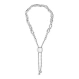 .925 Sterling Silver 1/2 Cttw Diamond Infinity Link Bolo Bracelet-3 thumbnail 4