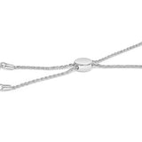 .925 Sterling Silver 1/6 Cttw Diamond X and O Bolo Bracelet-1 thumbnail 2