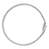 18K White Gold 5 3/5 Cttw Natural Diamond Double Row Link Tennis Bracelet (G-H Color, VS1-VS2 Clarity) - 7