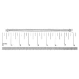 18K White Gold 5 3/5 Cttw Natural Diamond Double Row Link Tennis Bracelet (G-H Color, VS1-VS2 Clarity) - 7