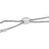 .925 Sterling Silver 1/2 Cttw Diamond Weave and Station Bolo Bracelet-1 thumbnail 2
