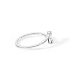 .925 Sterling Silver 1/5 Cttw Diamond Double Arrowhead Open Ring (I-J Color, I2-I3 Clarity)-1 thumbnail 2