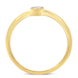 14K Yellow Gold Plated .925 Sterling Silver Miracle Set Diamond Ring (1/20 Cttw, J-K Color, I1-I2 Clarity)-1 thumbnail 2