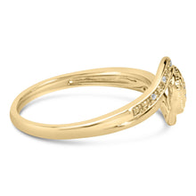 14K Yellow Gold Plated .925 Sterling Silver Diamond Accent Filigree Heart Promise Ring (I-J Color, I3 Clarity)-1