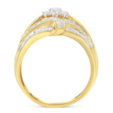 10K Yellow Gold Diamond Ring (1 Cttw, I-J Color, I2-I3 Clarity)-1 thumbnail 2