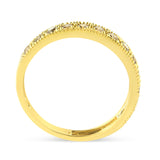 IGI Certified 1/2 Cttw Diamond 10K Yellow Gold Prong Set Beaded Milgrain Band Style Ring (J-K Color, I2-I3 Clarity)-1 thumbnail 2