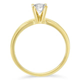 GIA Certified 14k Gold 1/2 Cttw Diamond Solitaire Engagement Ring (H Color, SI1 Clarity)-1 thumbnail 2