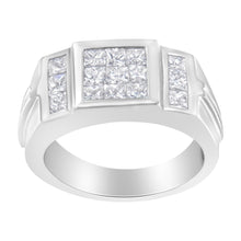 Men's 14K White Gold Diamond Cluster Ring (2 cttw, G-H Color, SI1-SI2 Clarity)-1