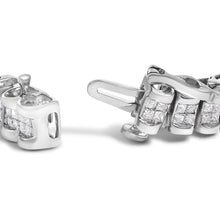 14K Gold 3.0 Cttw Princess Cut Quad Invisible Set Tennis Bracelet (H-I Color, SI1-SI2 Clarity) - 7”-2