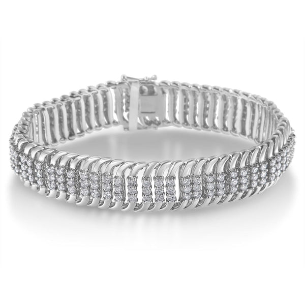 14K White Gold 5.0 Cttw Round Brilliant Cut Diamond 7