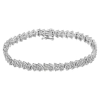 .925 Sterling Silver 1.0 cttw Diamond 