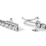 14K White Gold Classic Lab-Grown Diamond Tennis Bracelet (F-G Color, VS2-SI1 Clarity) - 7