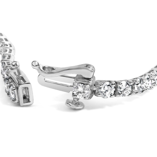 14K Gold 5.0 Cttw Lab Grown Diamond Tennis Bracelet (F-G Color, VS1-VS2 Clarity) - 7.25
